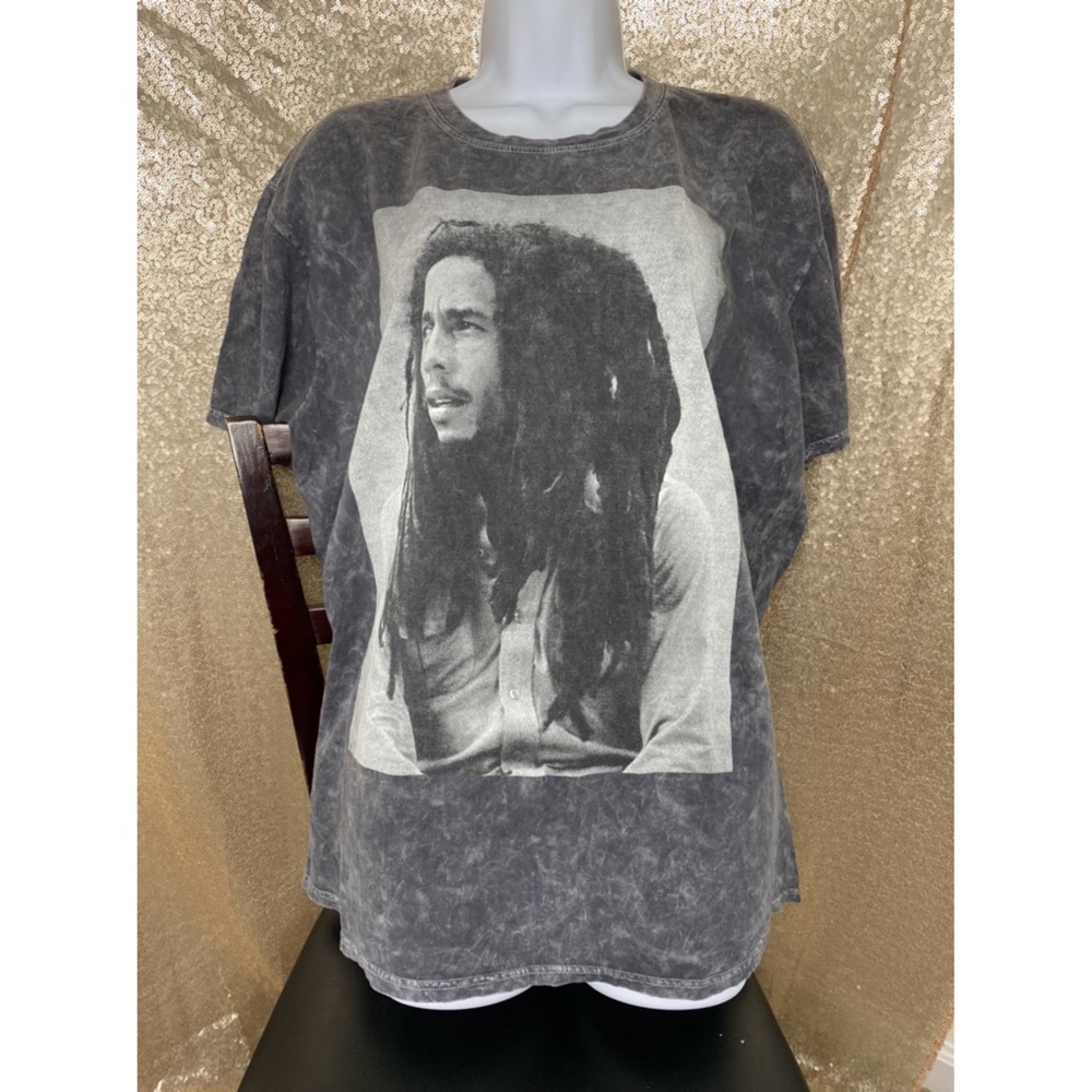 Bob Marley Marbled Gray Tee {Size: L}